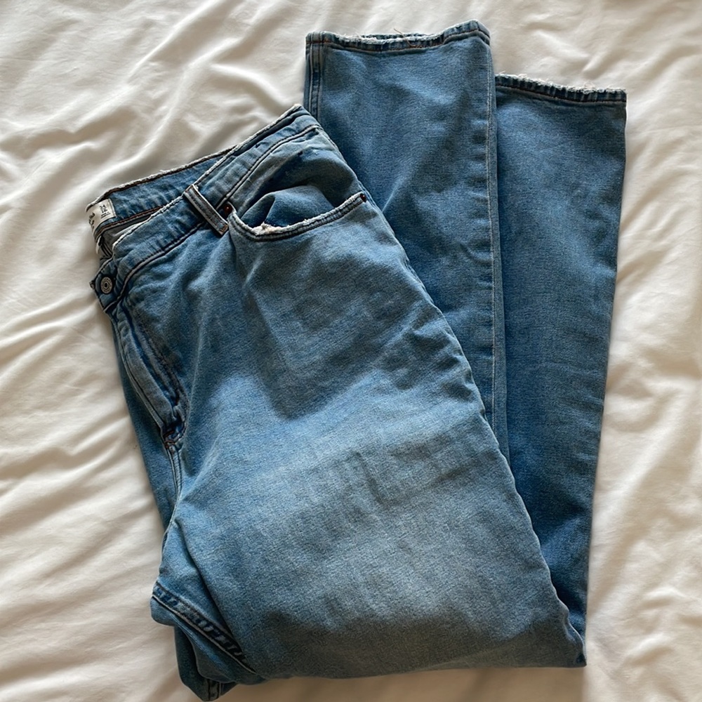 Abercrombie & Fitch High Rise Women Jeans - Light Blue - Picture 4 of 5